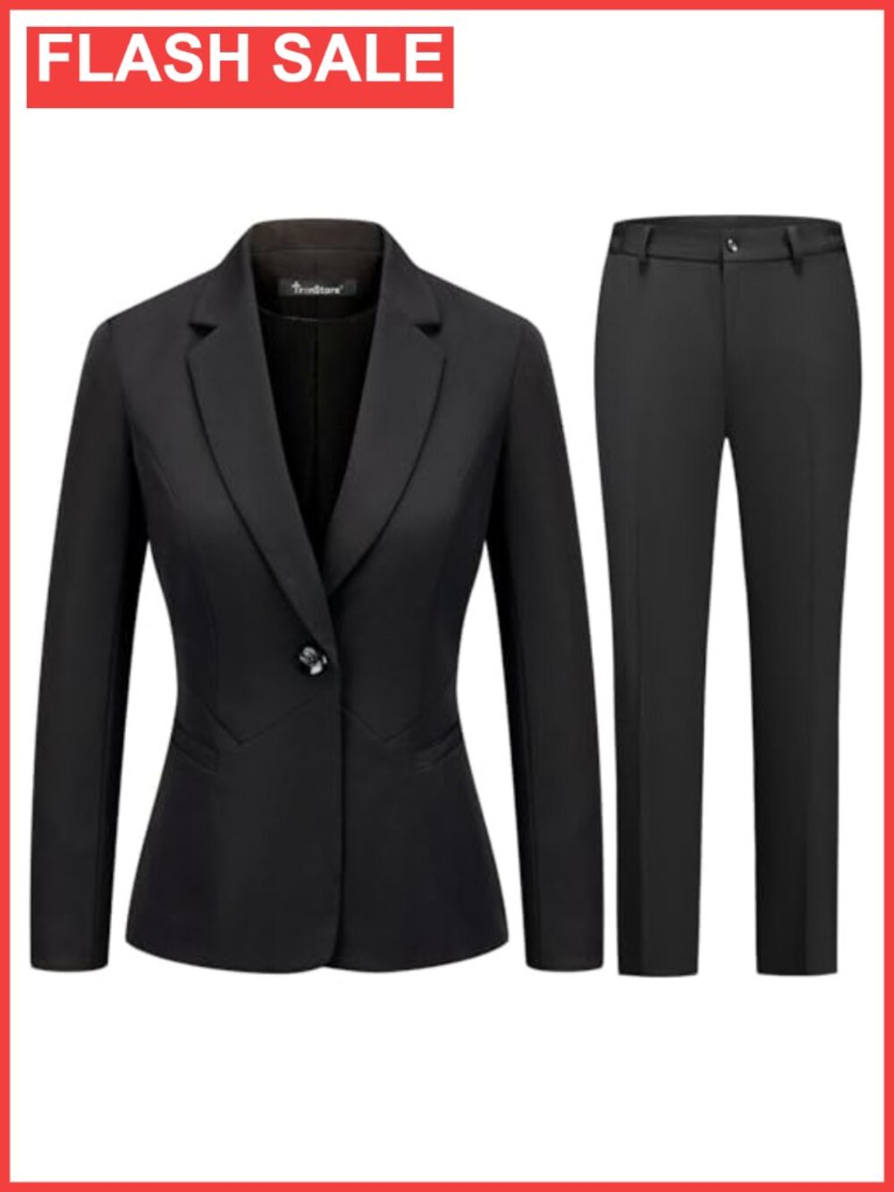 Women's 2 Piece Business Pants Suit Set Slim Fit